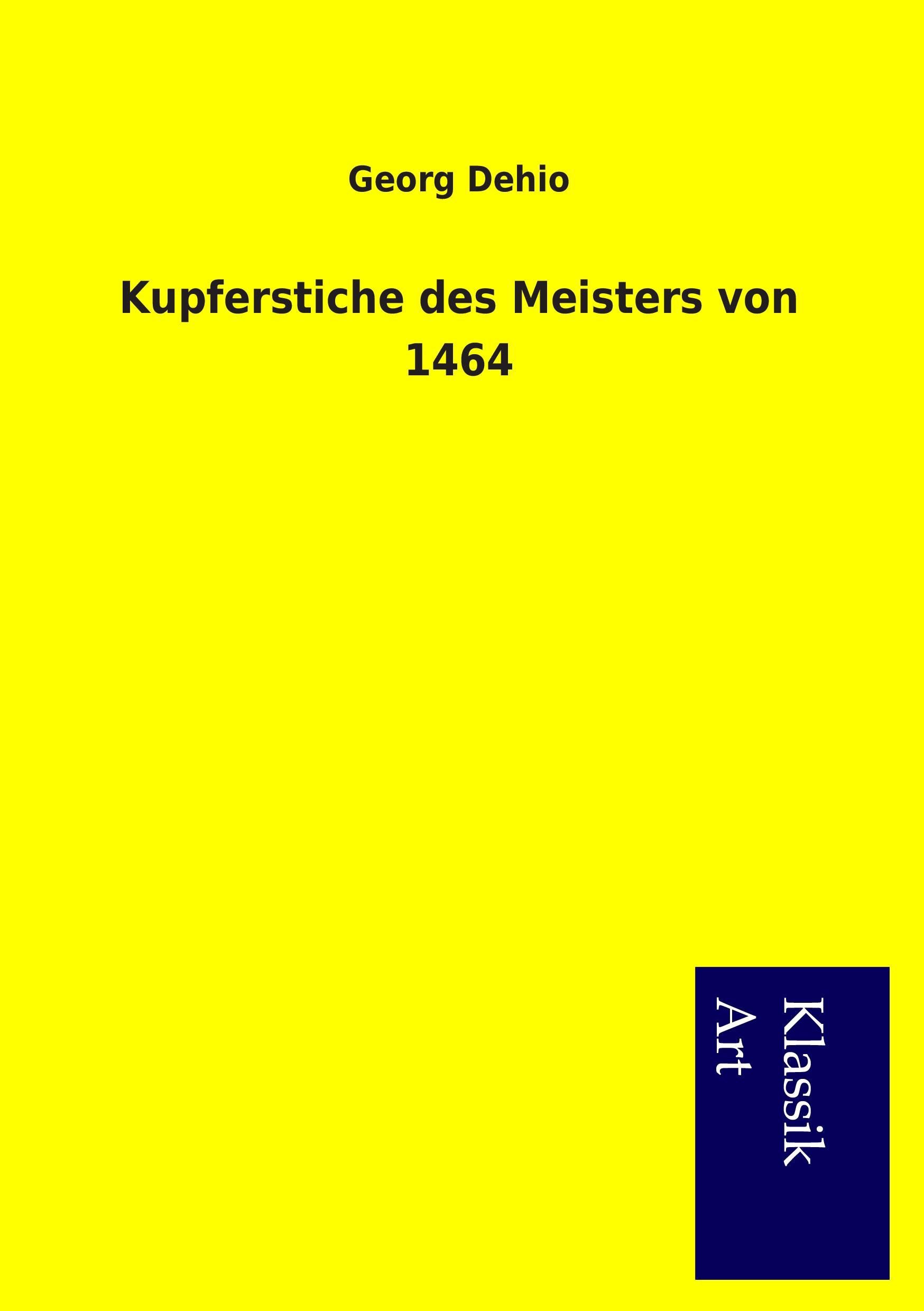 Vorderes Coverbild Kupferstiche des Meisters von 1464