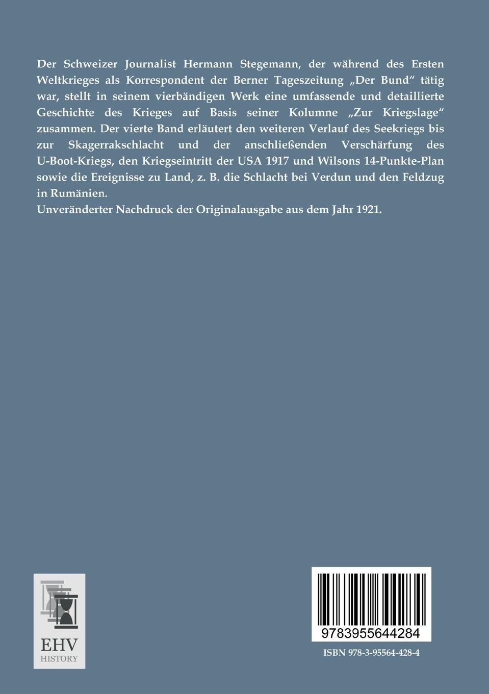 Rückseitencover Geschichte des Krieges