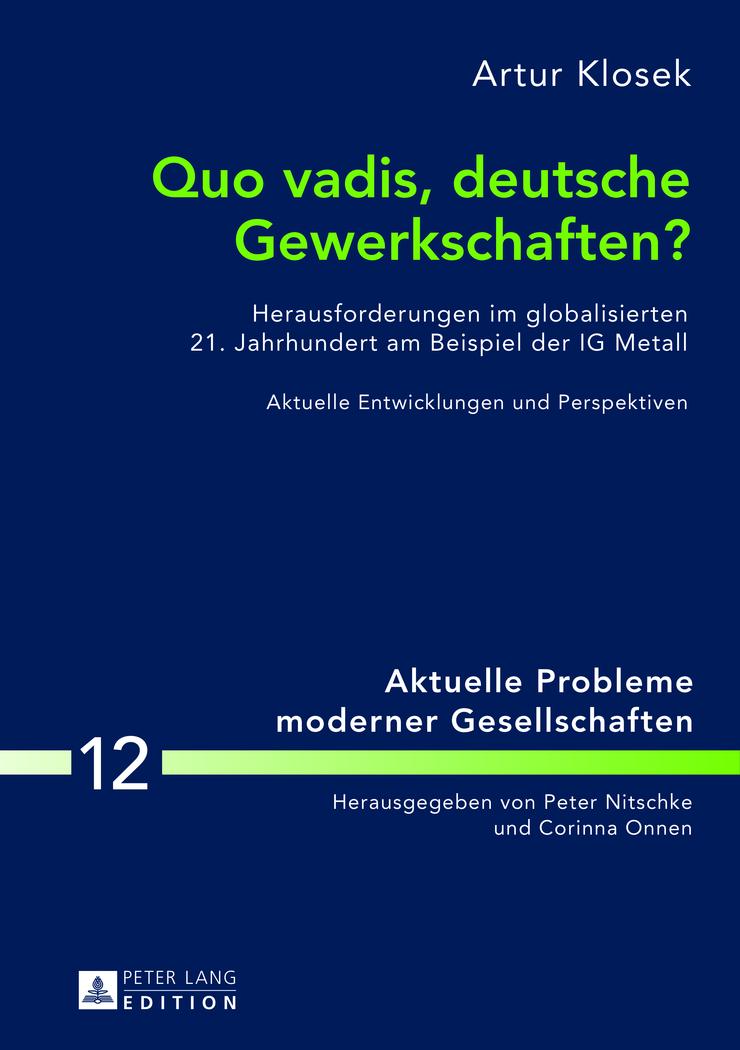 Vorderes Coverbild Quo vadis, deutsche Gewerkschaften?
