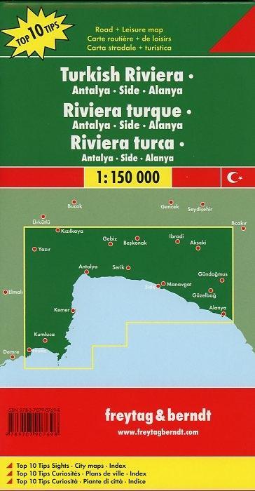 Beispielinhalt (Bild) Türkische Riviera 1 : 150 000. Auto- und Freizeitkarte