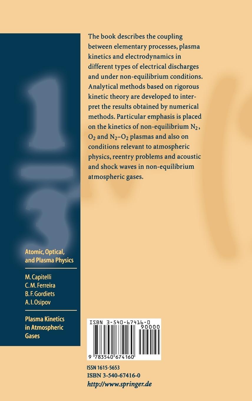 Rückseitencover Plasma Kinetics in Atmospheric Gases