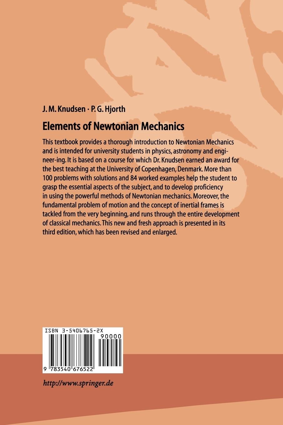 Rückseitencover Elements of Newtonian Mechanics