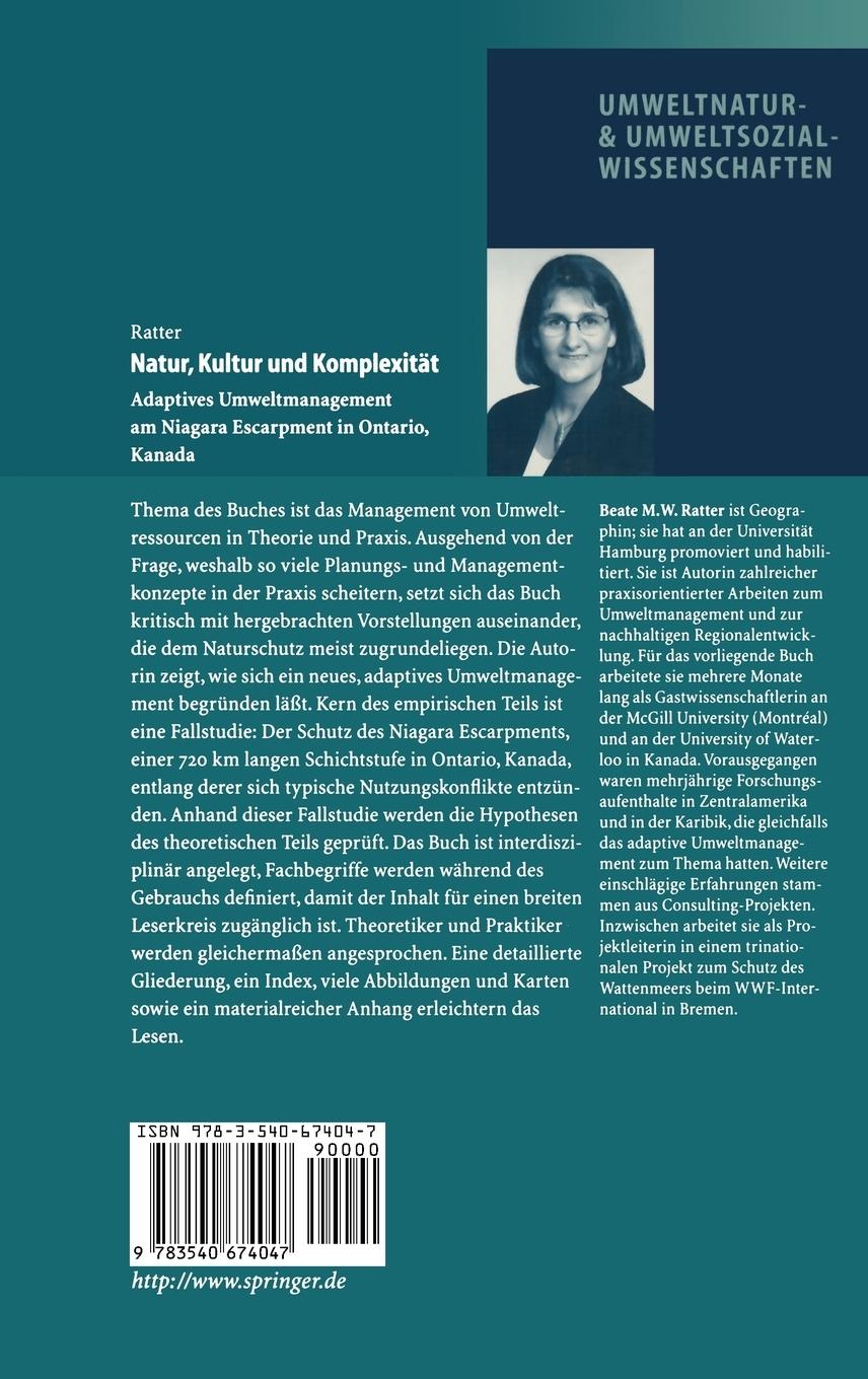 Rückseitencover Natur, Kultur und Komplexität