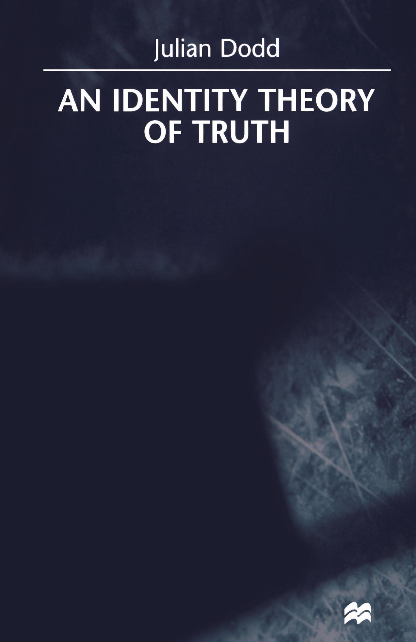 Vorderes Coverbild An Identity Theory of Truth