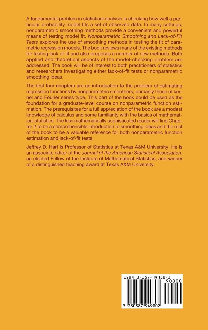Rückseitencover Nonparametric Smoothing and Lack-of-Fit Tests
