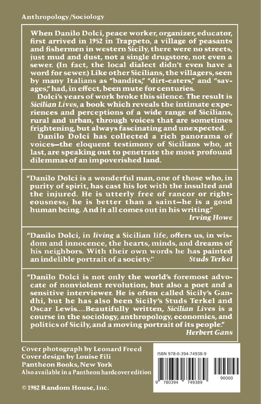 Rückseitencover Sicilian Lives