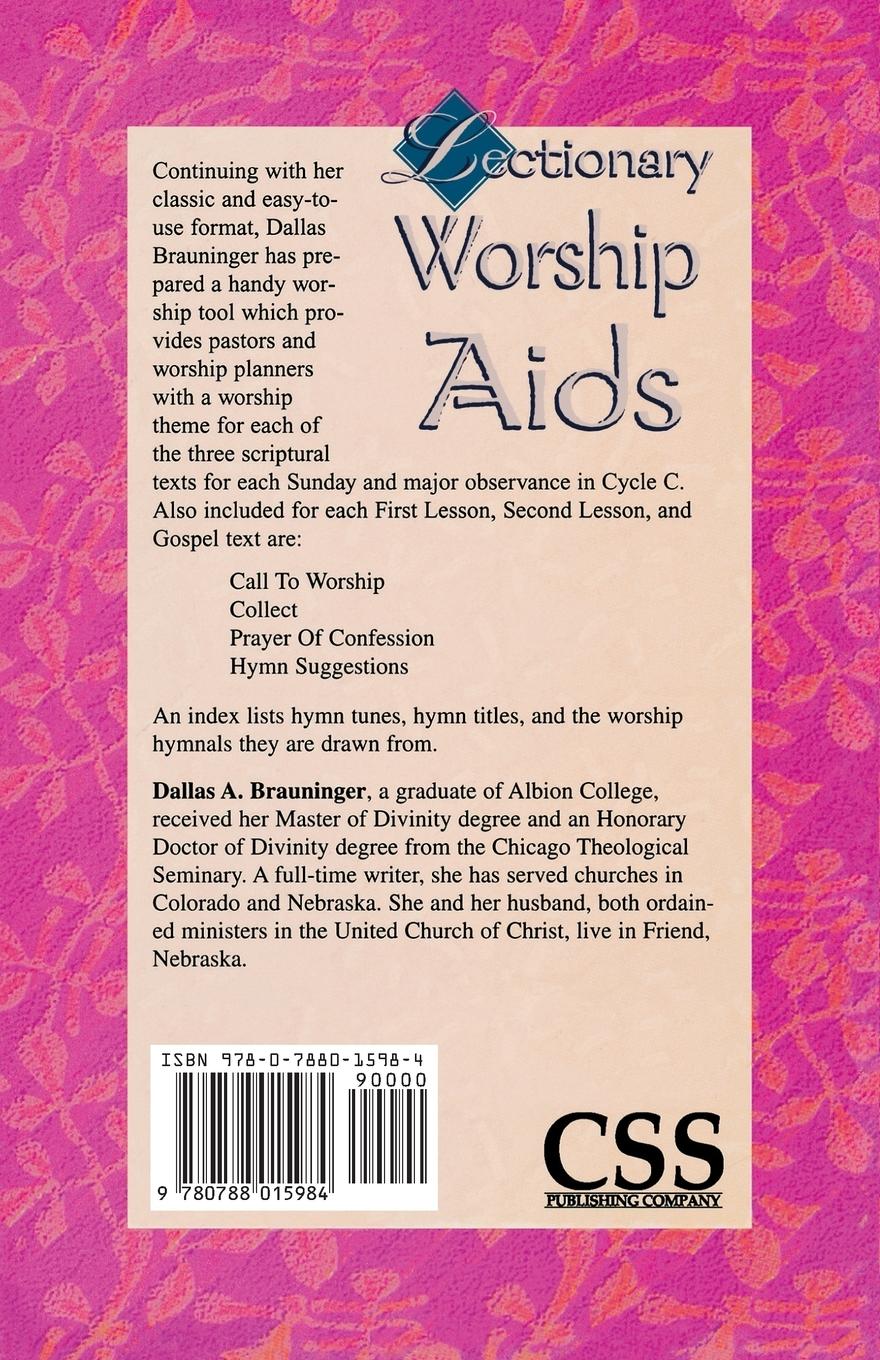 Rückseitencover Lectionary Worship Aids, Series V, Cycle C