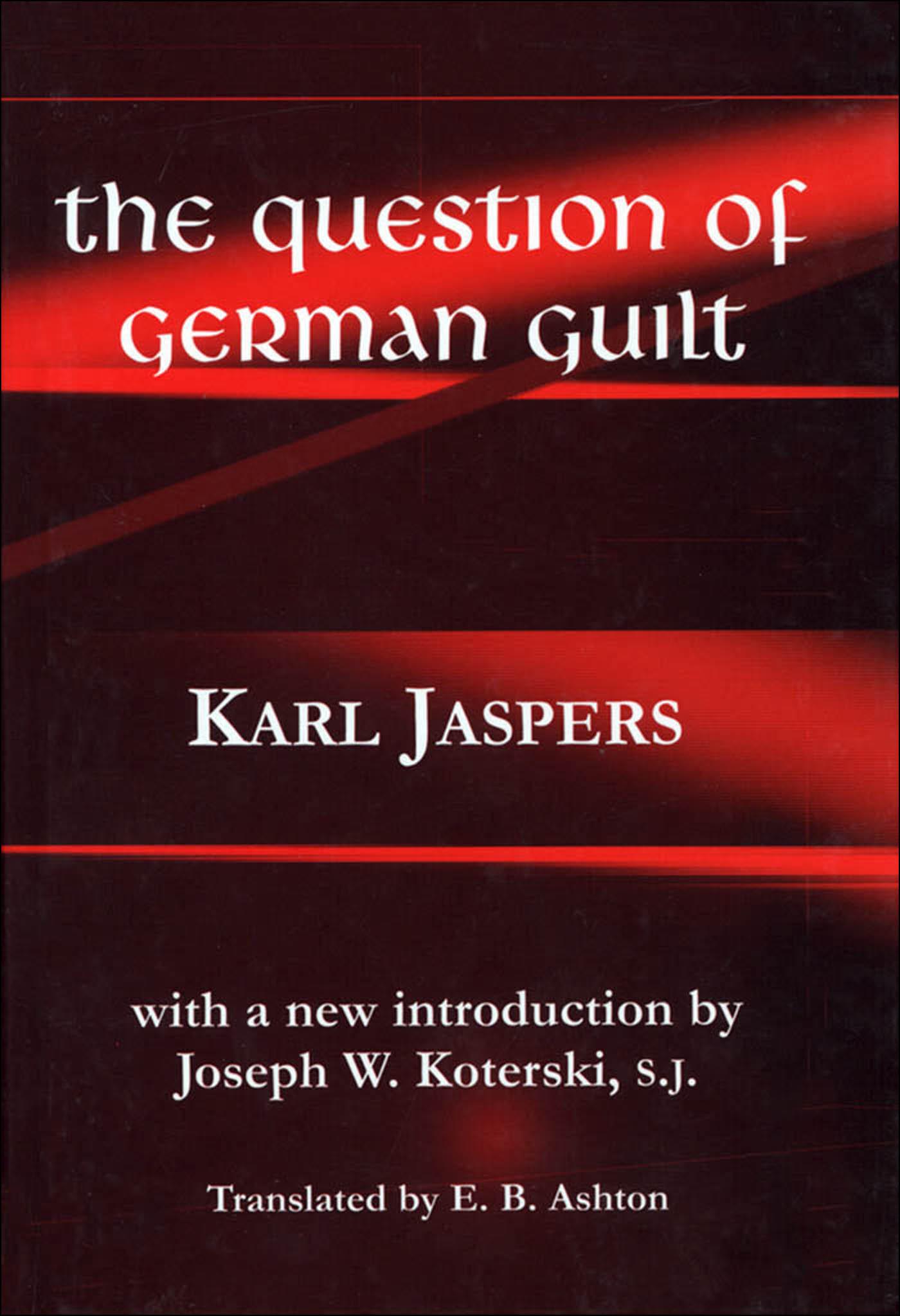 Vorderes Coverbild Question of German Guilt