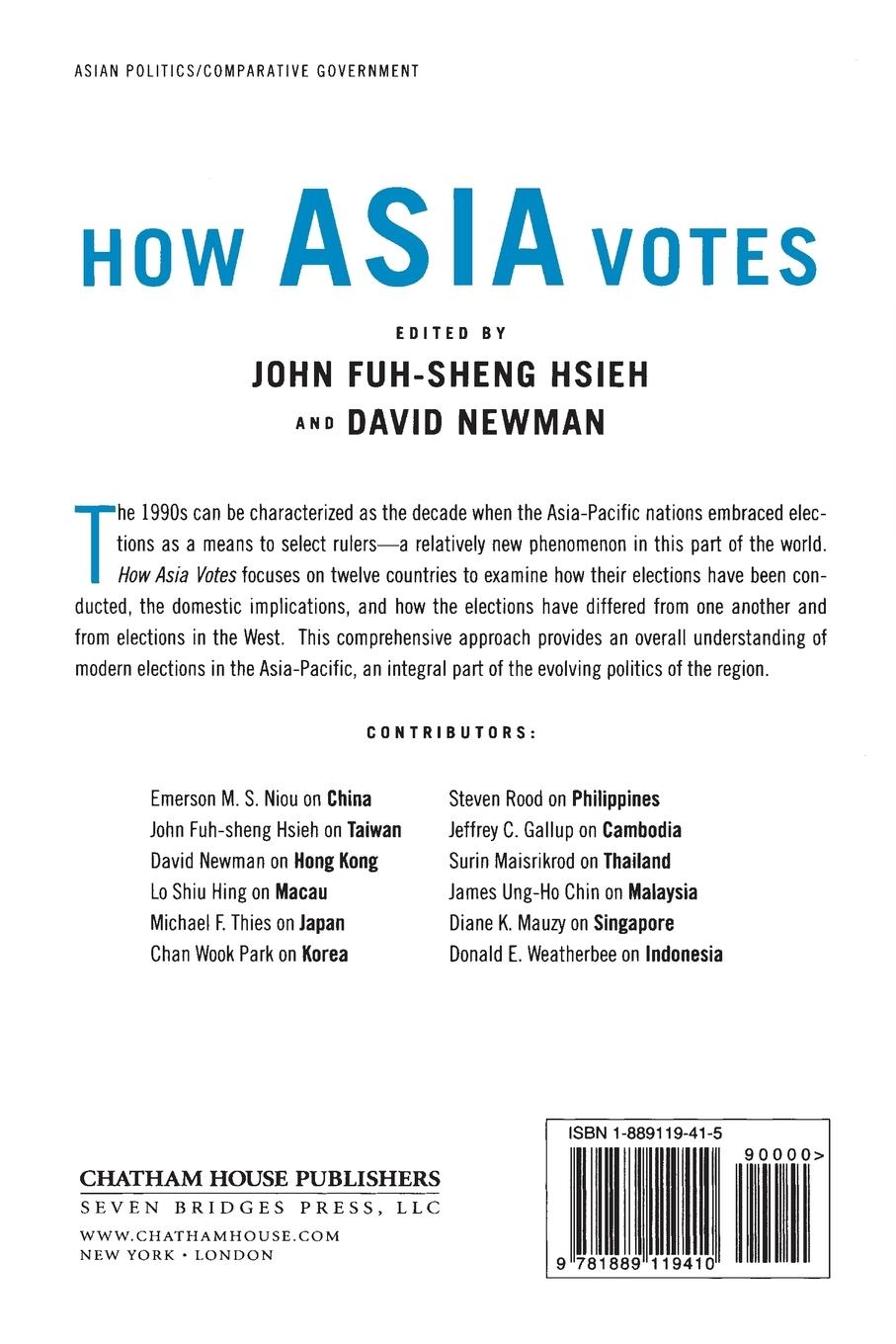 Rückseitencover How Asia Votes