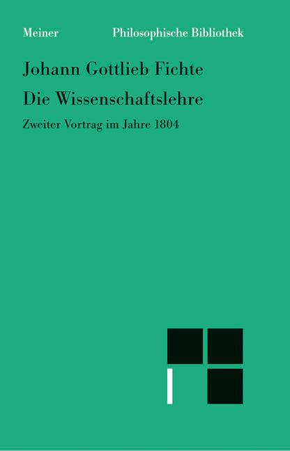Vorderes Coverbild Die Wissenschaftslehre