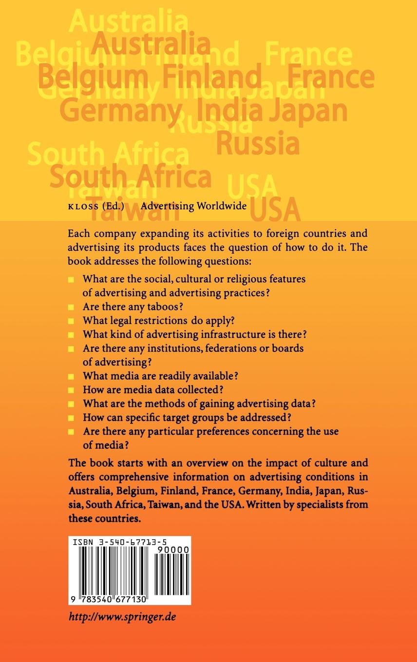 Rückseitencover Advertising Worldwide