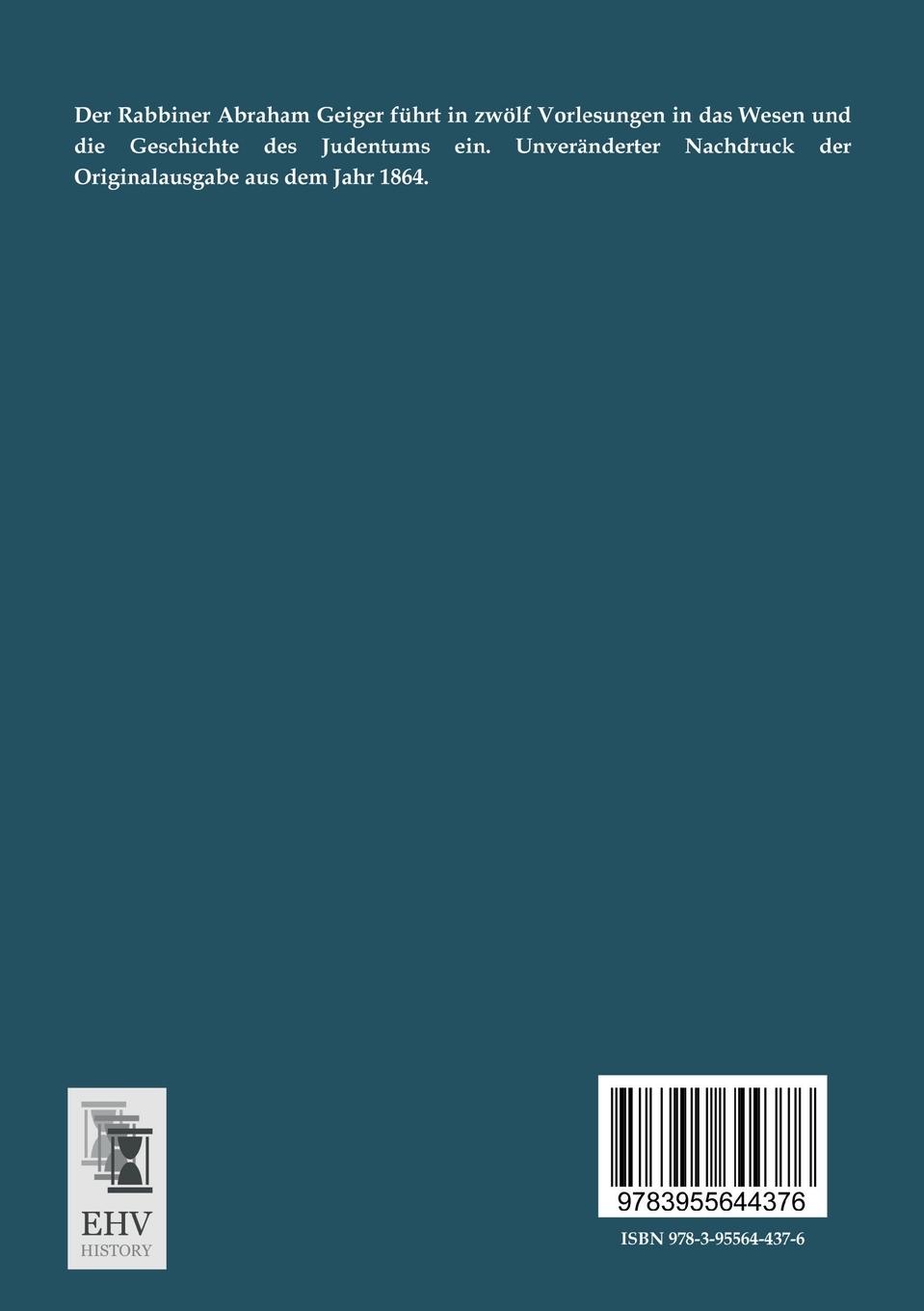 Rückseitencover Das Judentum und seine Geschichte