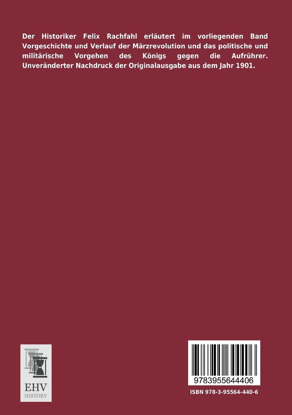 Rückseitencover Deutschland, König Friedrich Wilhelm IV. und die Berliner Märzrevolution