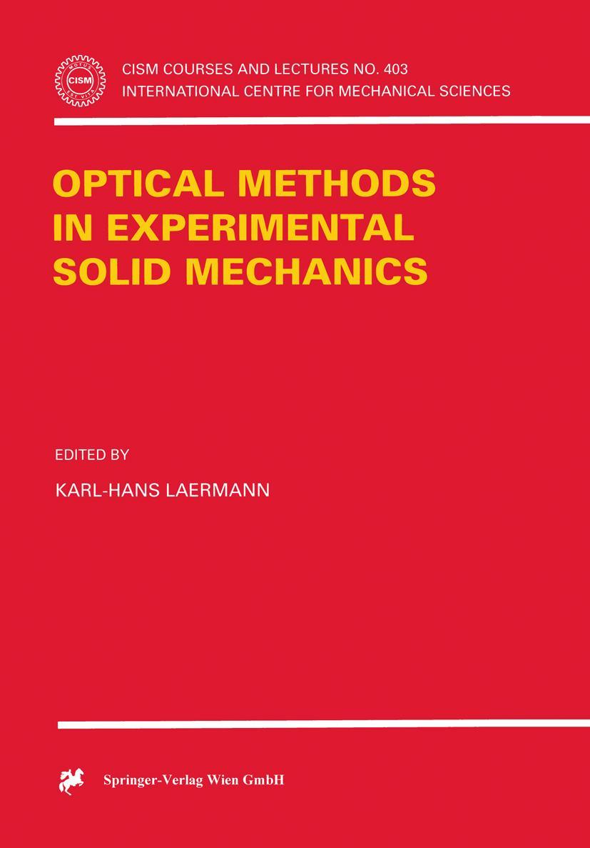 Vorderes Coverbild Optical Methods in Experimental Solid Mechanics