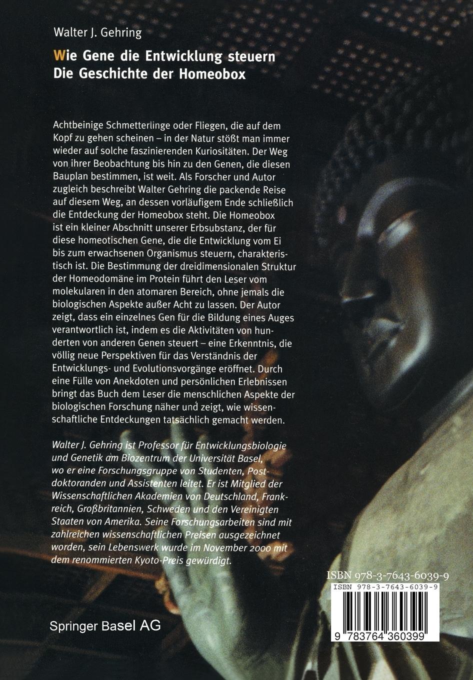 Rückseitencover Wie Gene die Entwicklung steuern