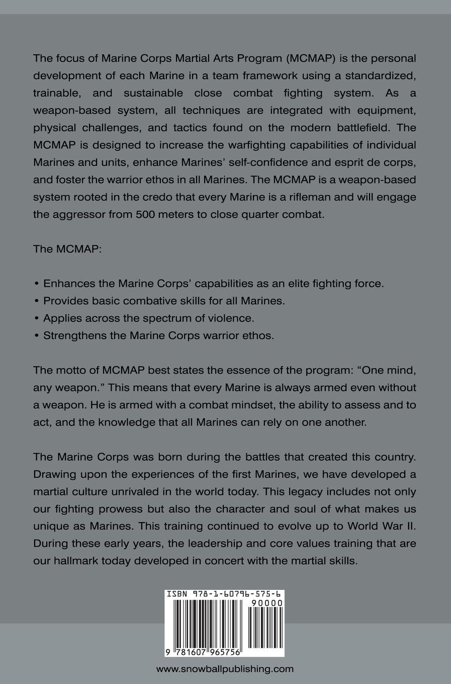 Rückseitencover The Marine Corps Martial Arts Program