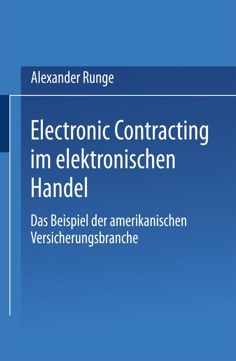 Vorderes Coverbild Electronic Contracting im elektronischen Handel