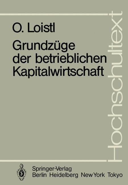 Vorderes Coverbild Grundzüge der betrieblichen Kapitalwirtschaft