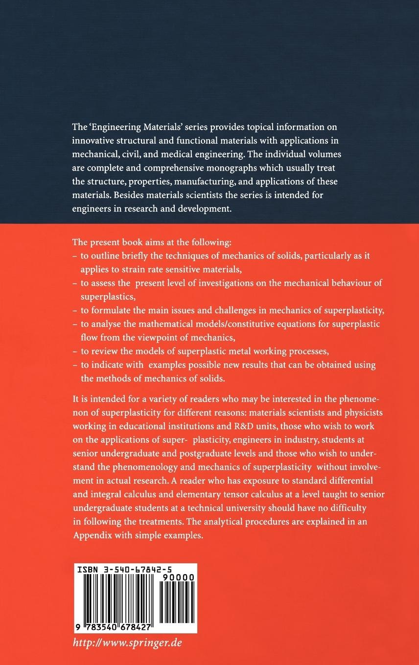 Rückseitencover Superplastic Flow