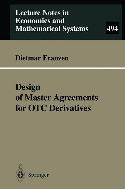 Vorderes Coverbild Design of Master Agreements for OTC Derivatives