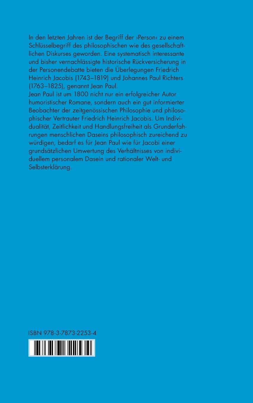 Rückseitencover Individualität als Fundamentalgefühl