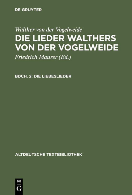 Vorderes Coverbild Die Liebeslieder