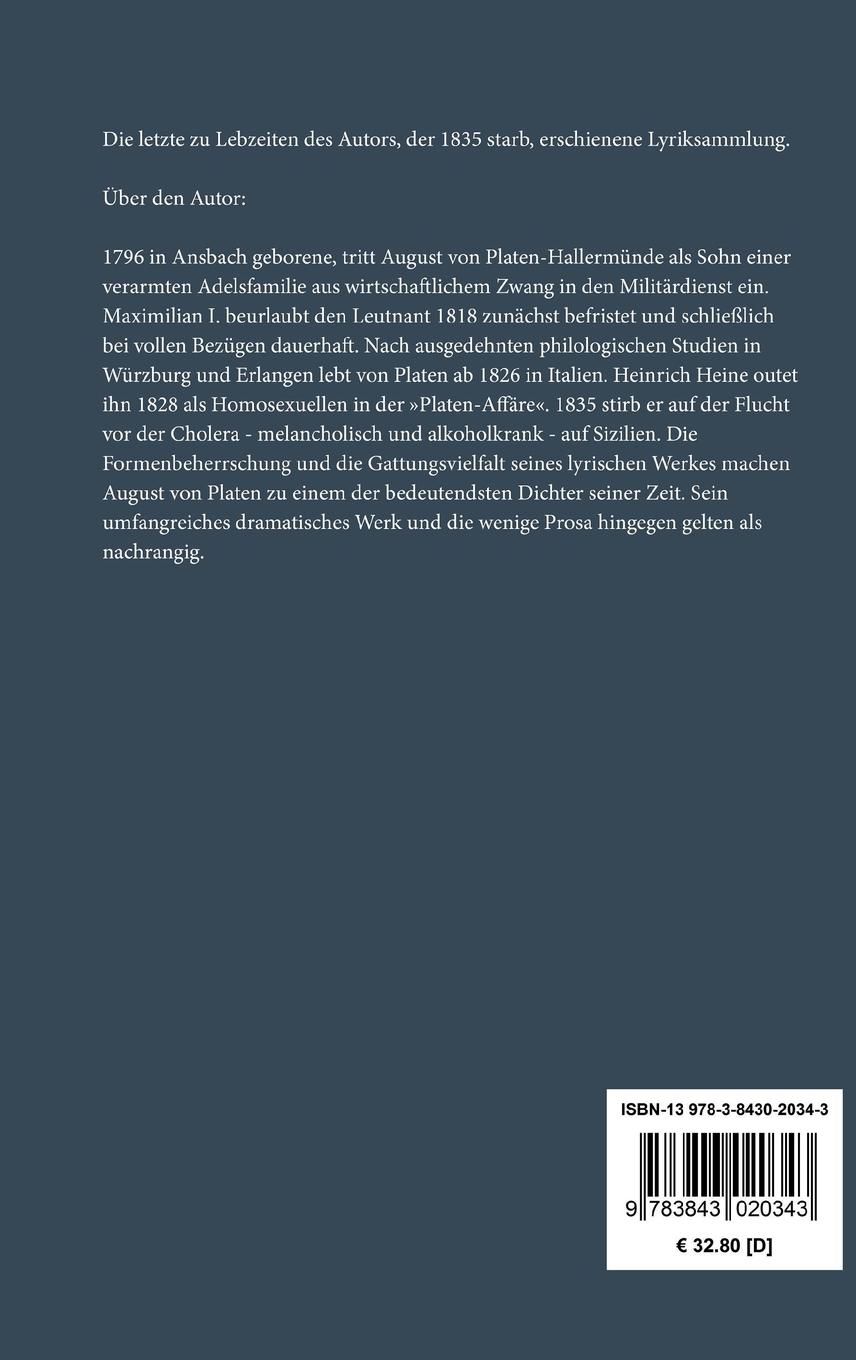 Rückseitencover Gedichte