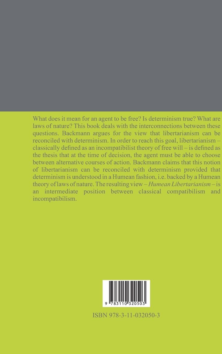 Rückseitencover Humean Libertarianism