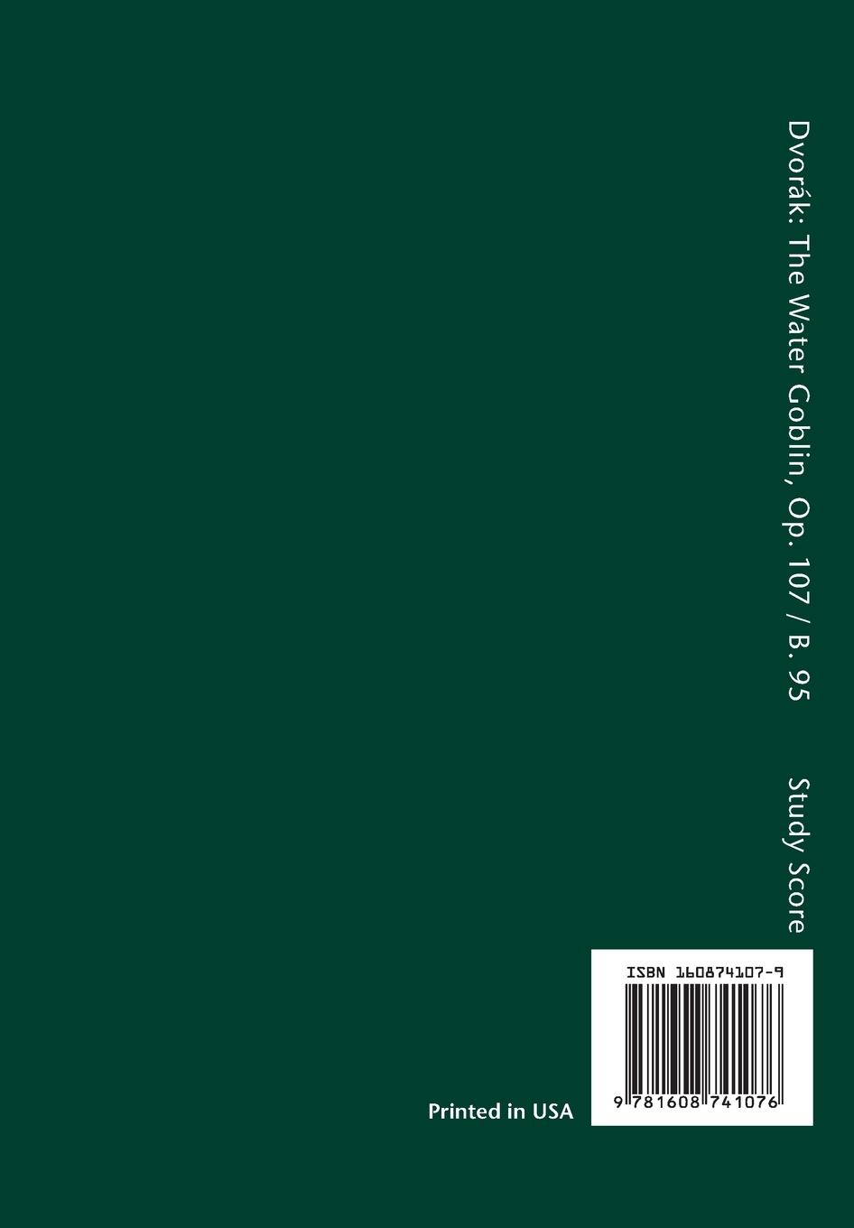 Rückseitencover The Water Goblin, Op.107 / B.195