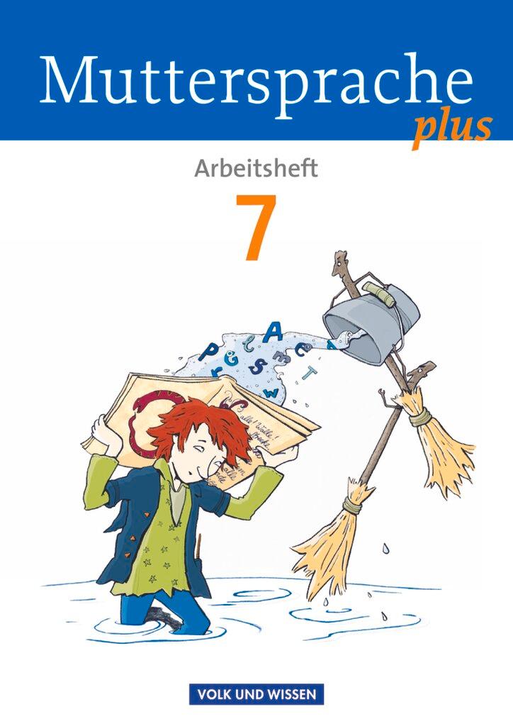 Vorderes Coverbild Muttersprache plus 7. Schuljahr.  Arbeitsheft