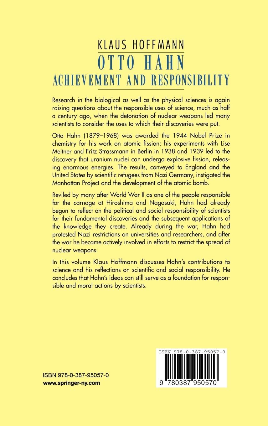 Rückseitencover Otto Hahn