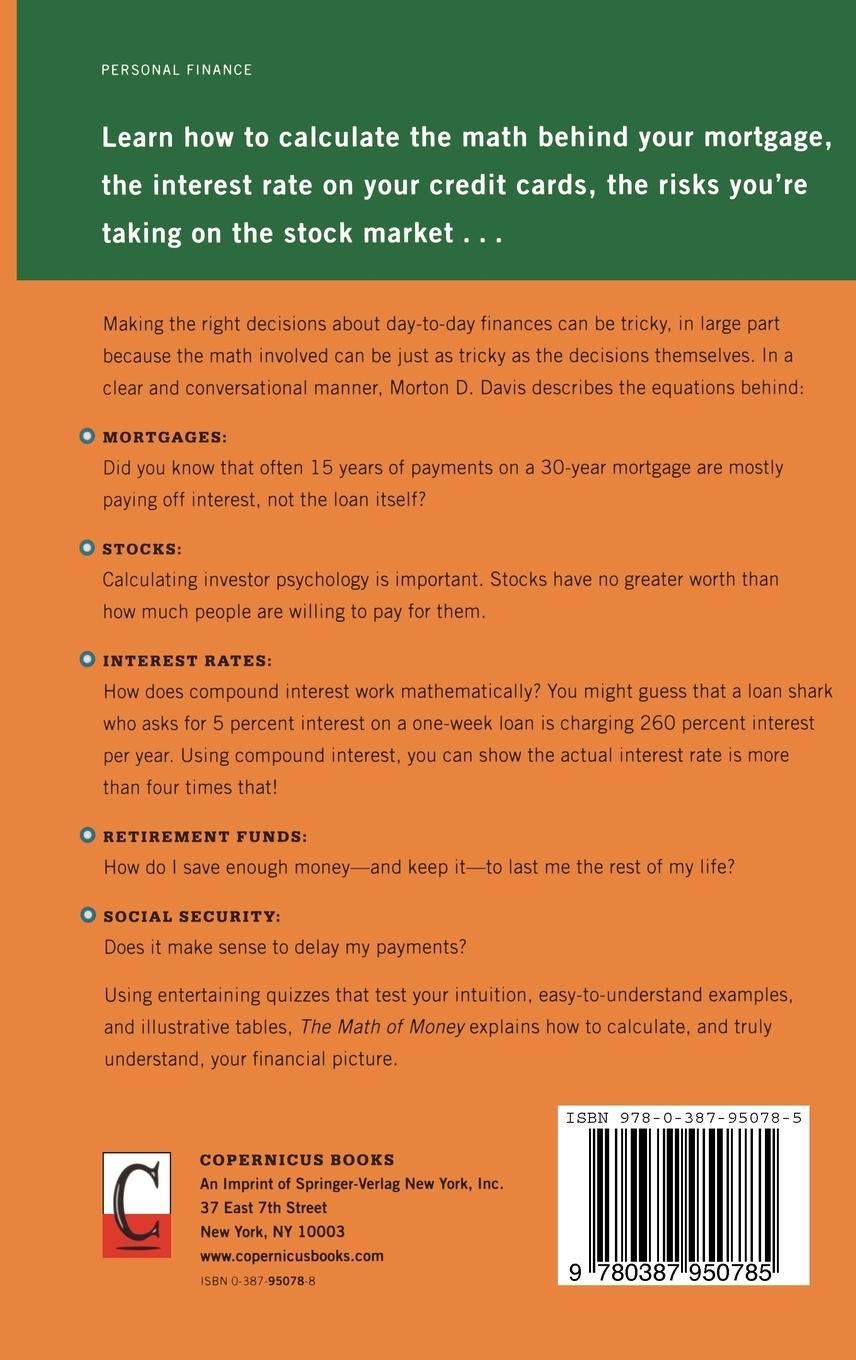 Rückseitencover The Math of Money