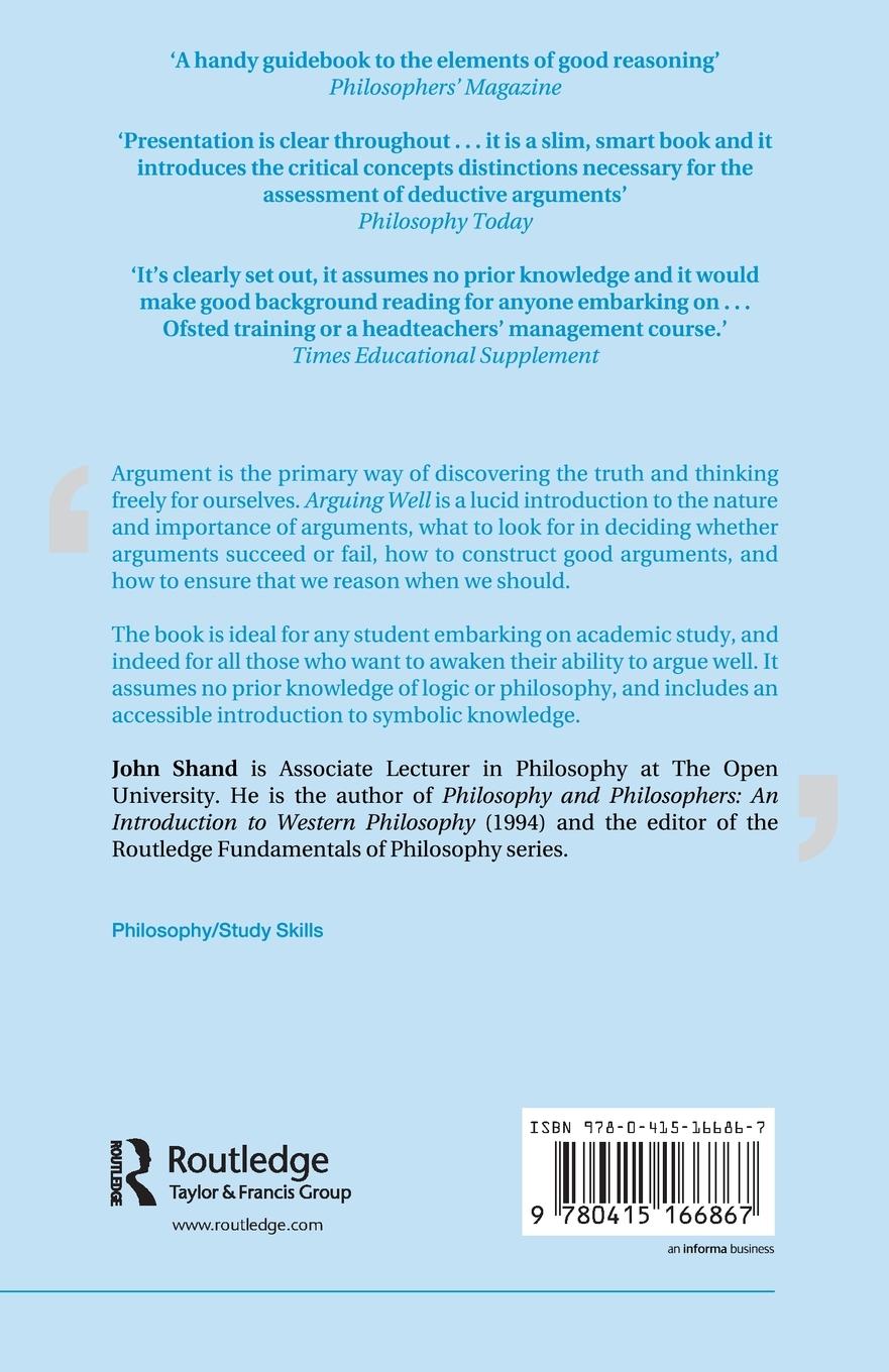 Rückseitencover Arguing Well