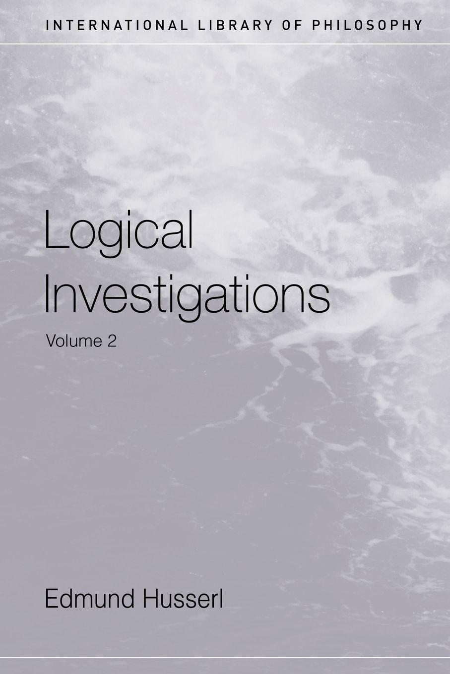 Vorderes Coverbild Logical Investigations Volume 2