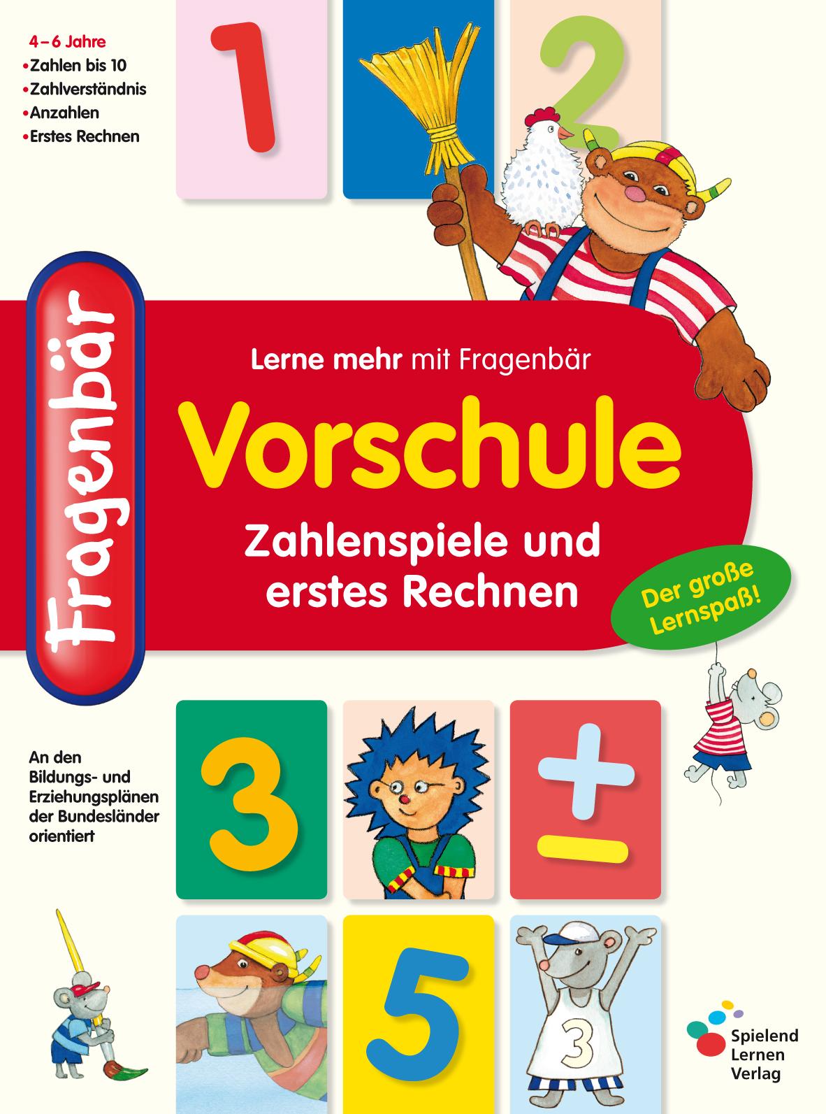 Vorderes Coverbild Vorschule. Zahlenspiele und erstes Rechnen
