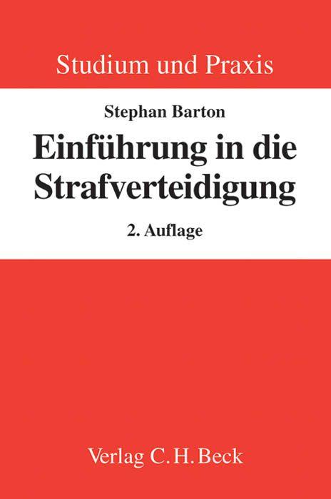 Vorderes Coverbild Einführung in die Strafverteidigung