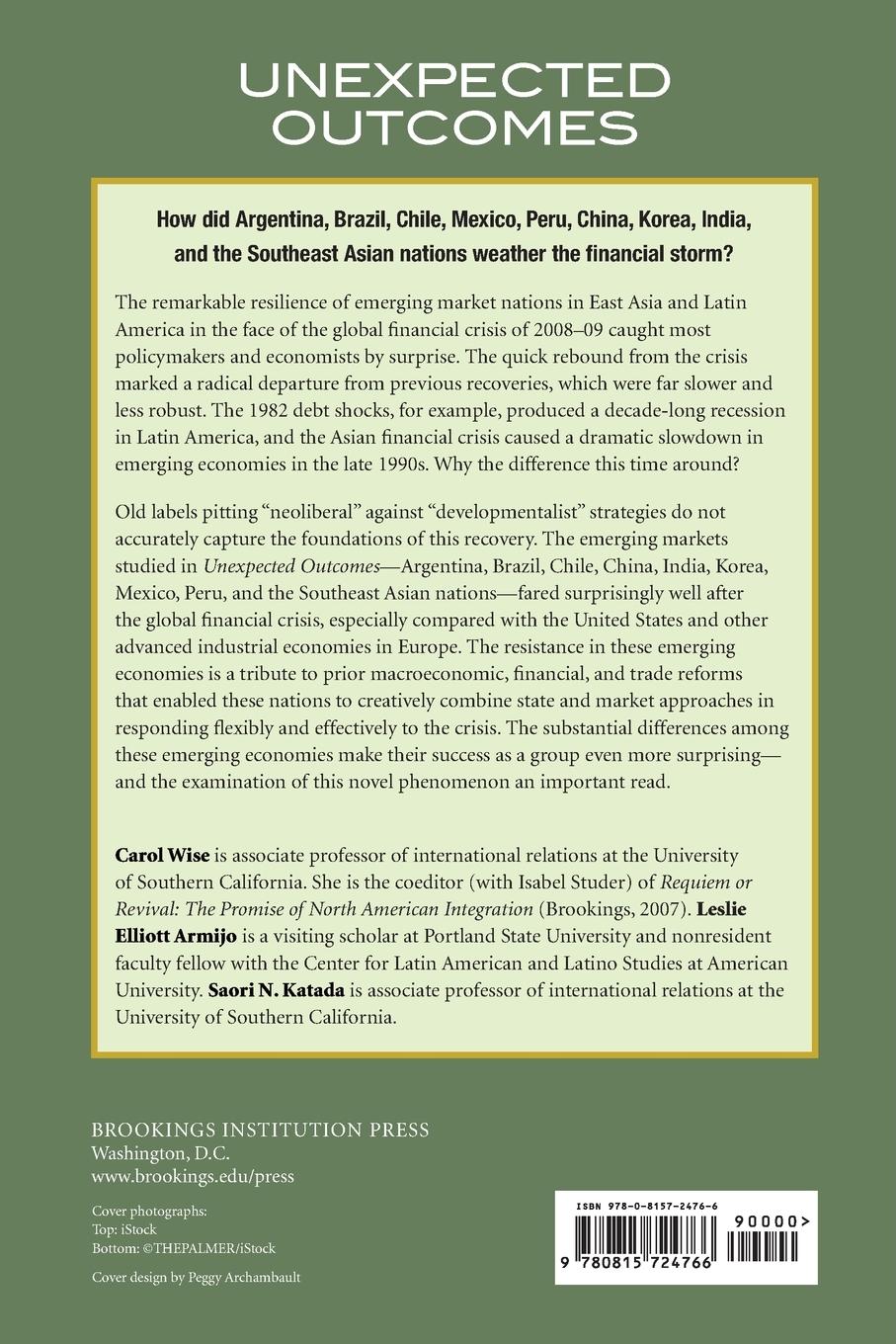 Rückseitencover Unexpected Outcomes