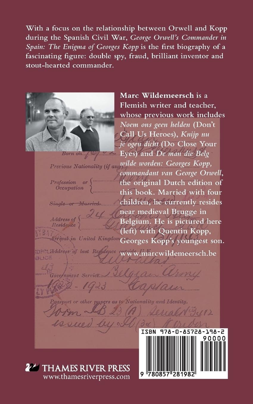 Rückseitencover George Orwell's Commander in Spain