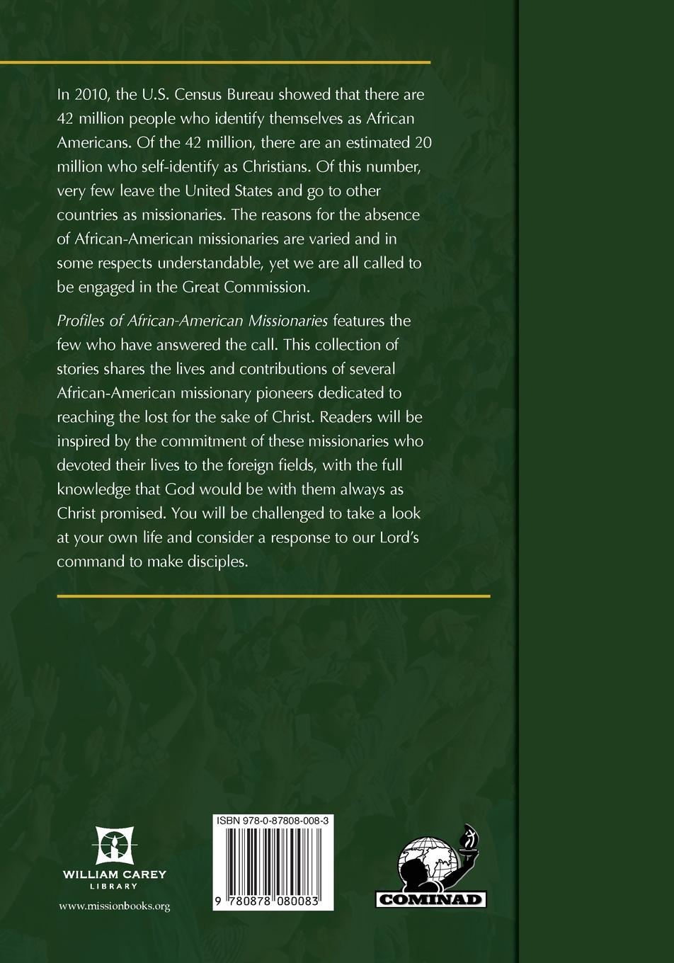 Rückseitencover Profiles of African-American Missionaries