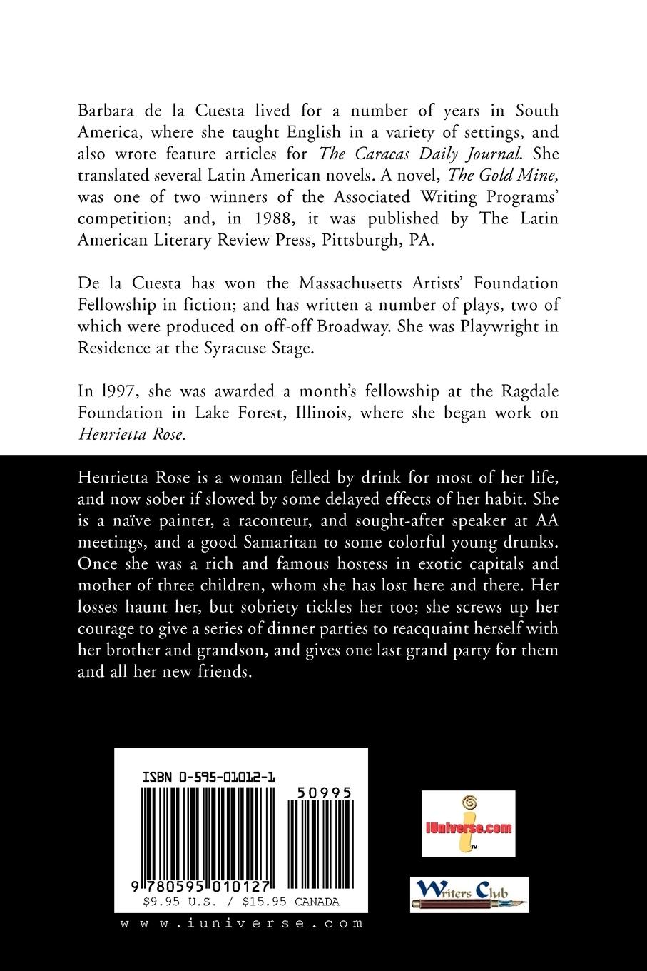 Rückseitencover Henrietta Rose