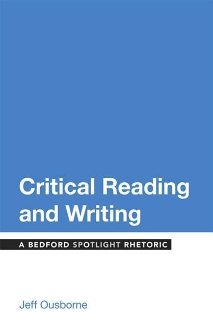 Vorderes Coverbild Critical Reading and Writing