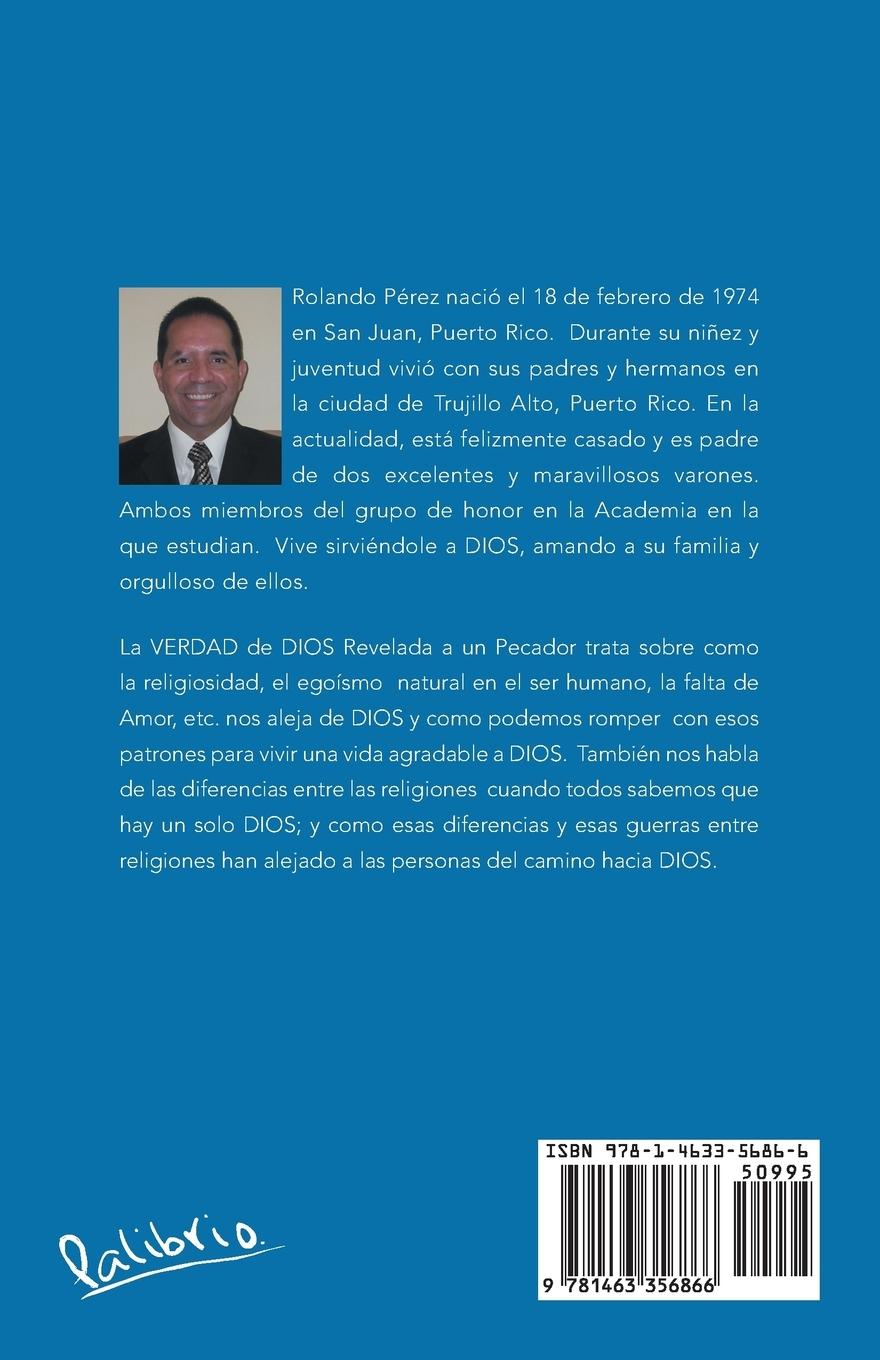Rückseitencover La Verdad de Dios Revelada a Un Pecador