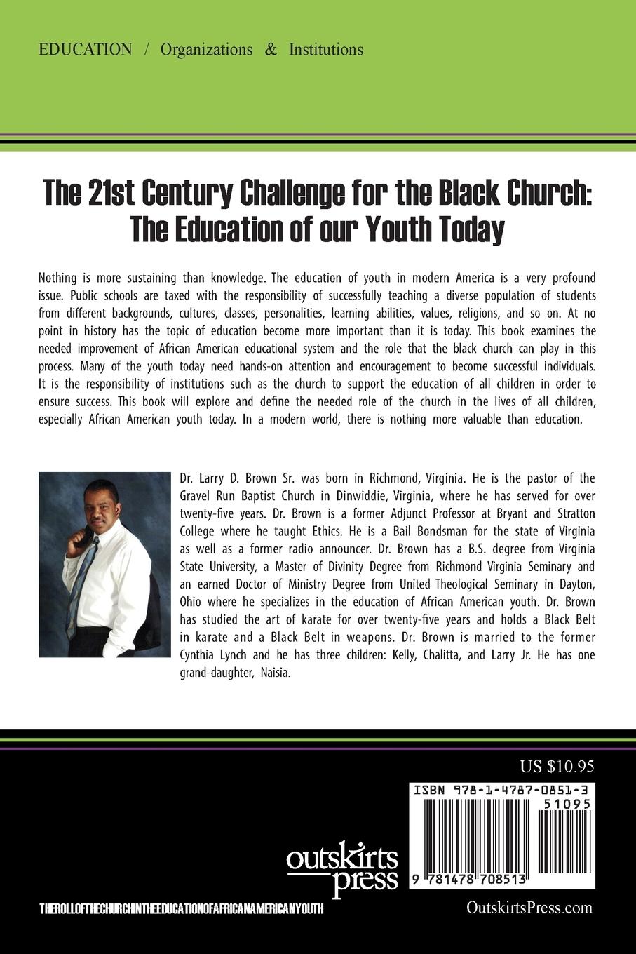 Rückseitencover The Role of the Church in the Education of African American Youth