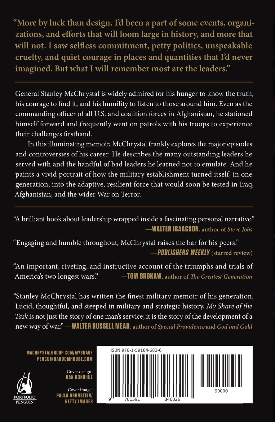 Rückseitencover My Share of the Task