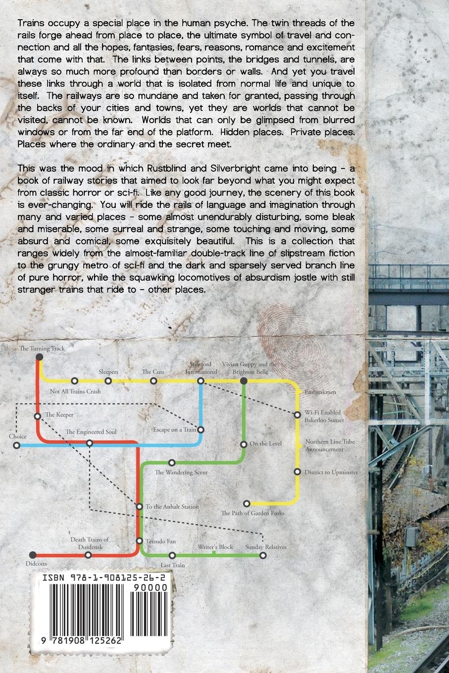 Rückseitencover Rustblind and Silverbright - A Slipstream Anthology of Railway Stories