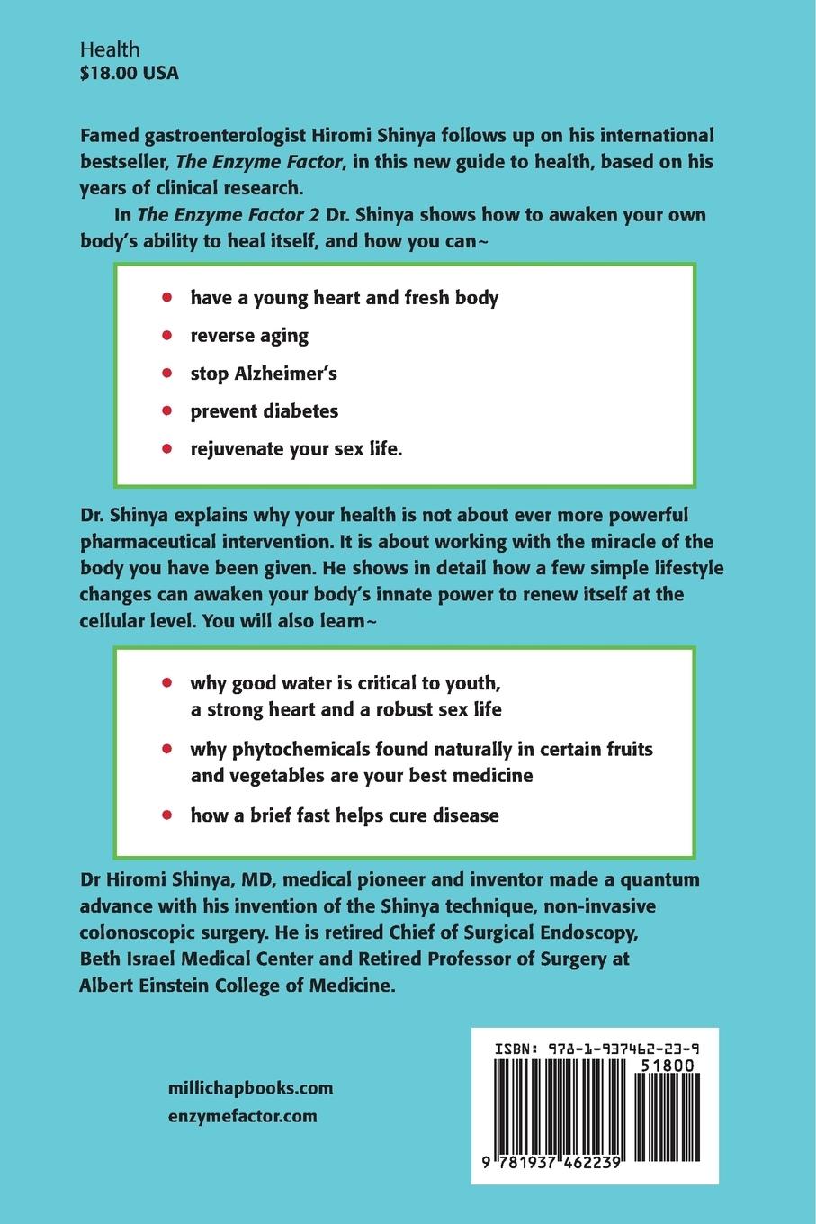 Rückseitencover Enzyme Factor 2: Reverse Aging, Stop Alzheimer's Disease, Prevent Diabetes, Improve your sex life