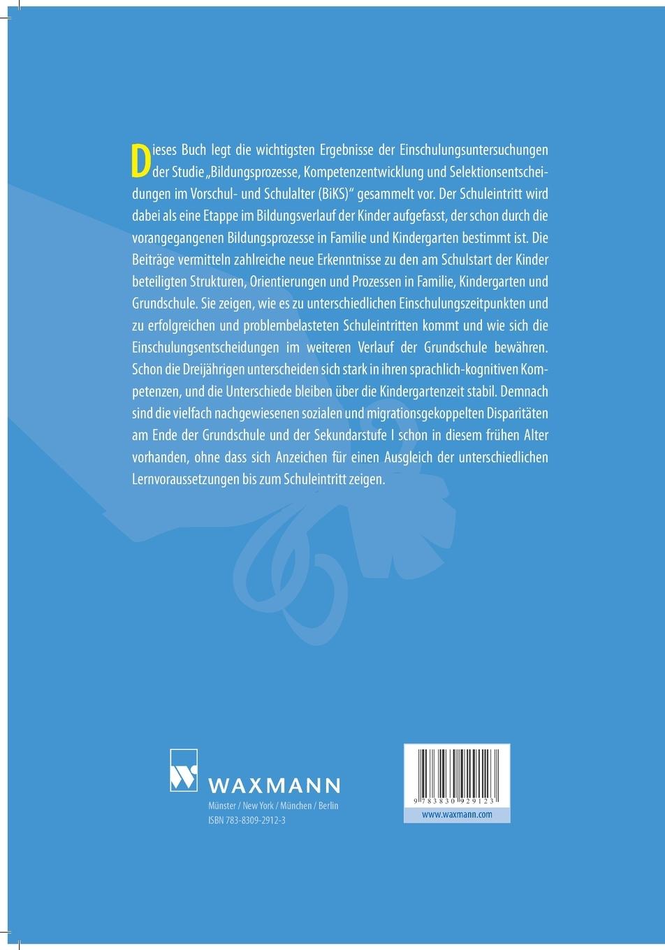 Rückseitencover Einschulung