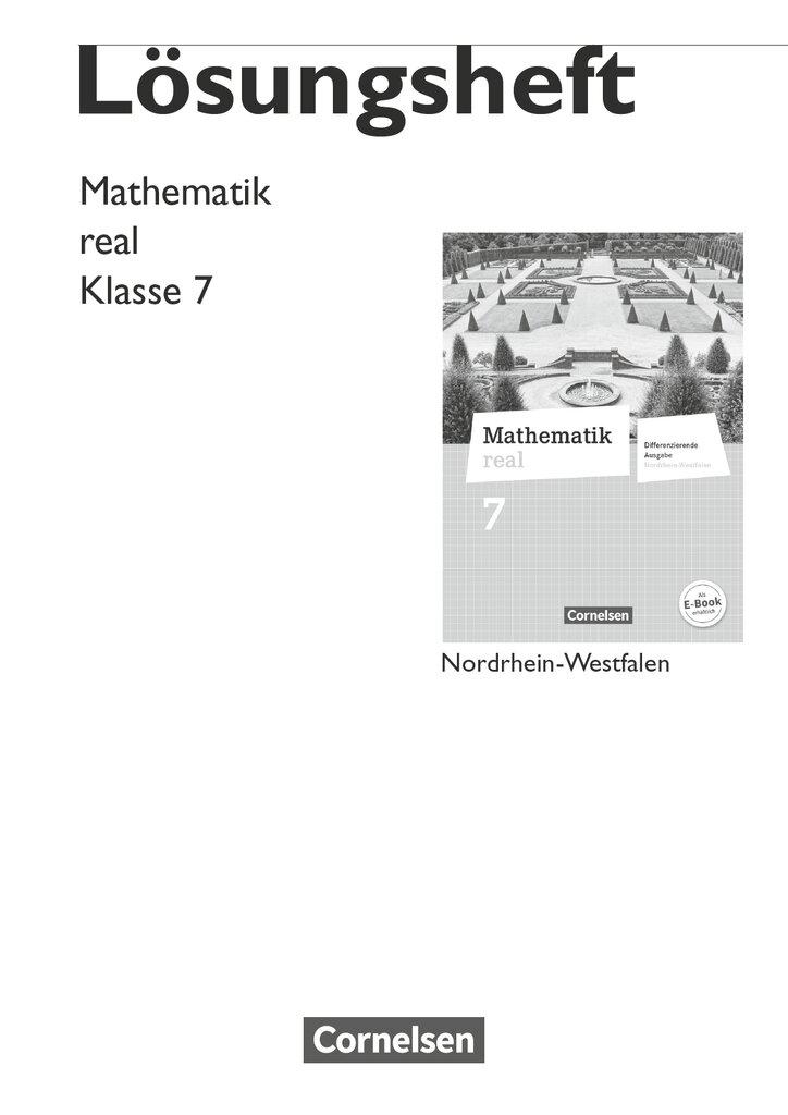 Vorderes Coverbild Mathematik real 7. Schuljahr. Lösungen zum Schülerbuch. Differenzierende Ausgabe Nordrhein-Westfalen