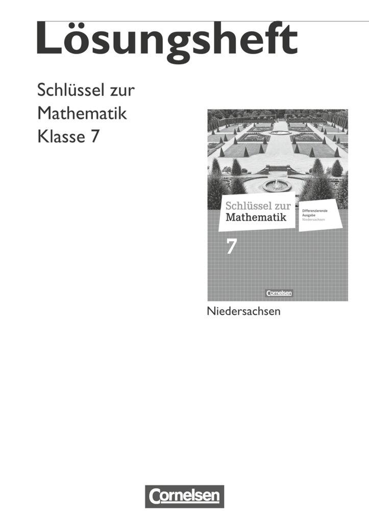 Vorderes Coverbild Schlüssel zur Mathematik 7. Schuljahr. Lösungen zum Schülerbuch. Differenzierende Ausgabe Niedersachsen