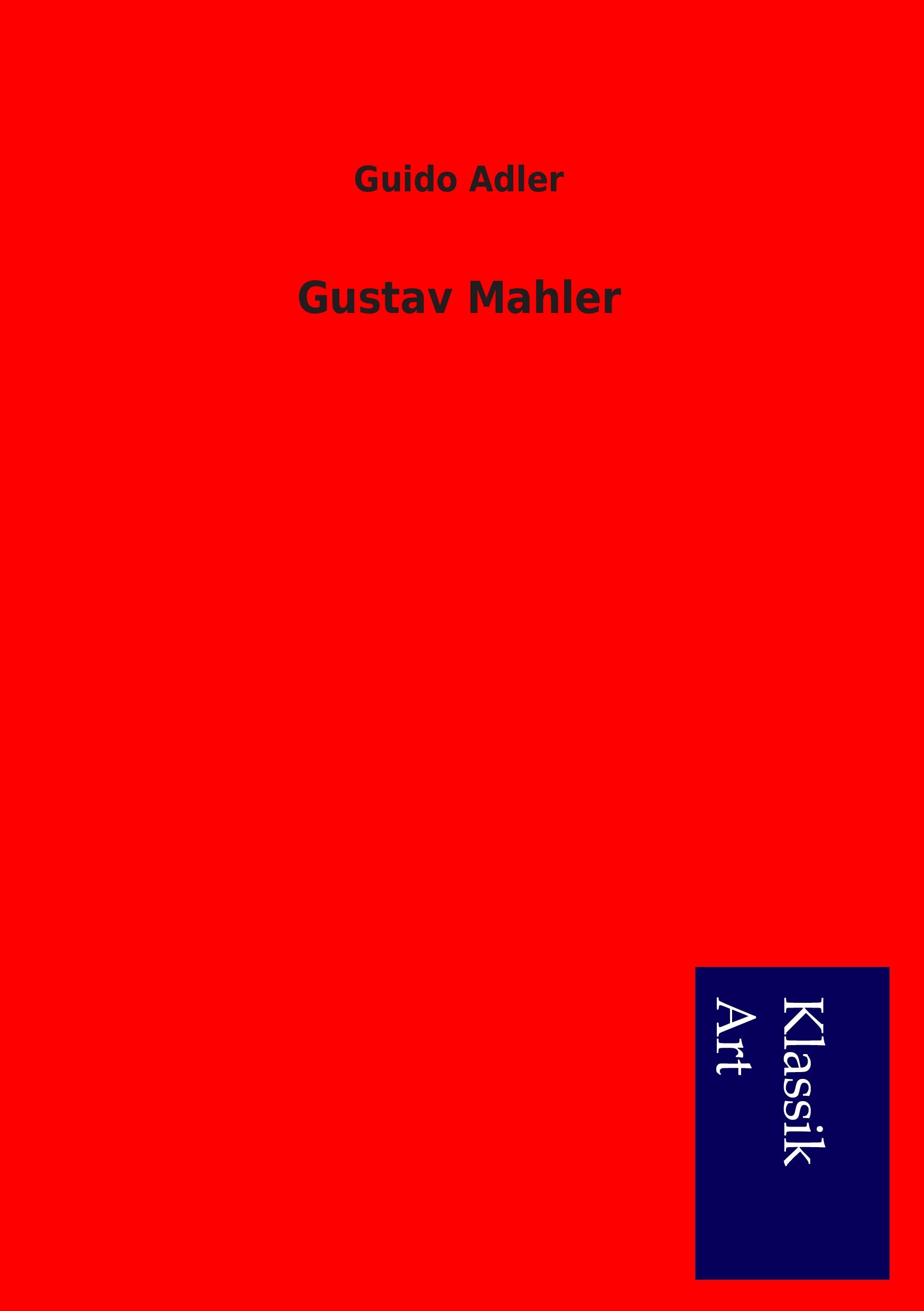 Vorderes Coverbild Gustav Mahler